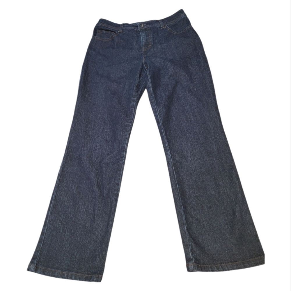 Charter Club Dark Blue Classic Straight Leg Jeans - Size 8P